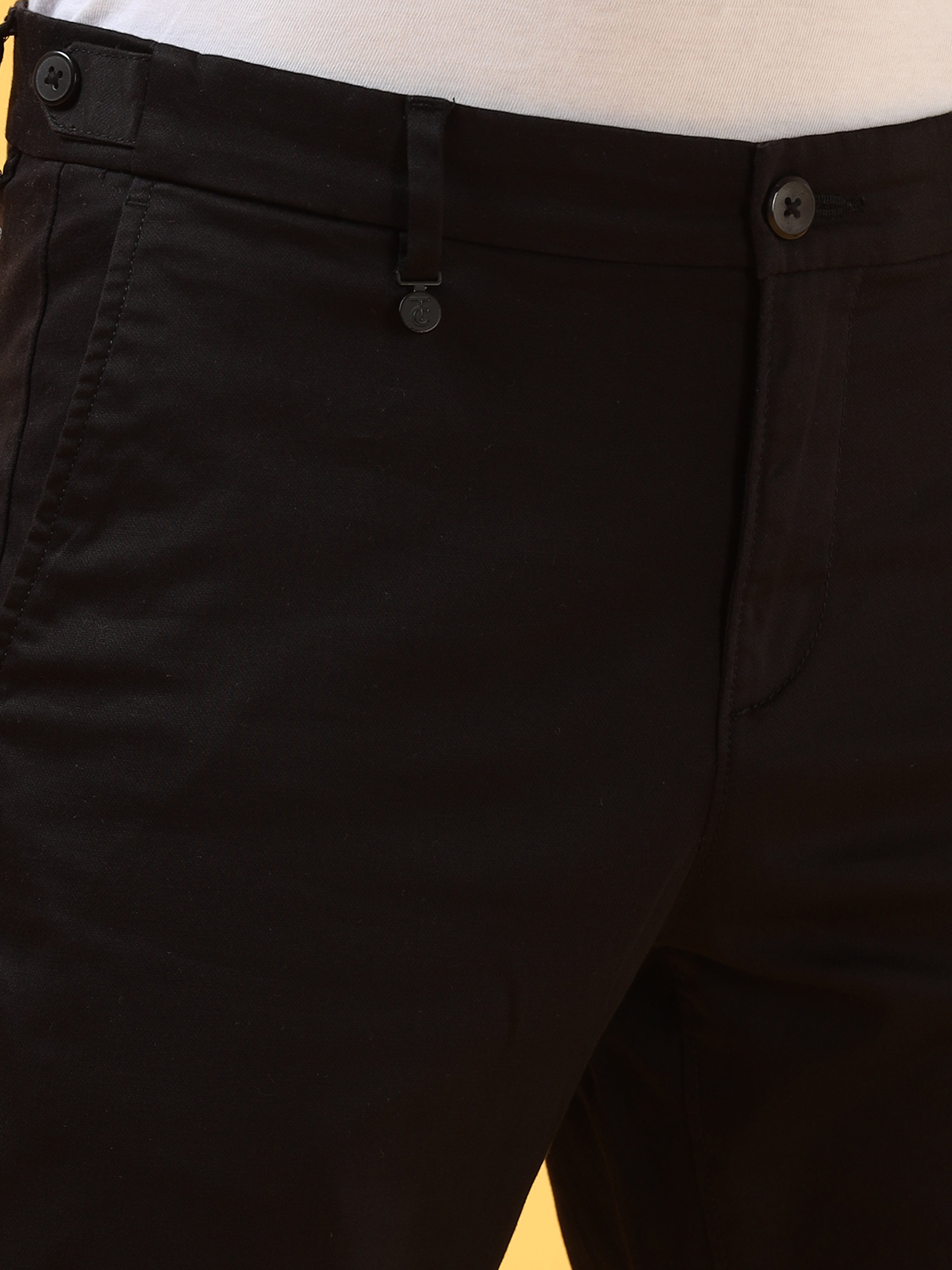 Charcoal Charm: Versatile Black Trouser