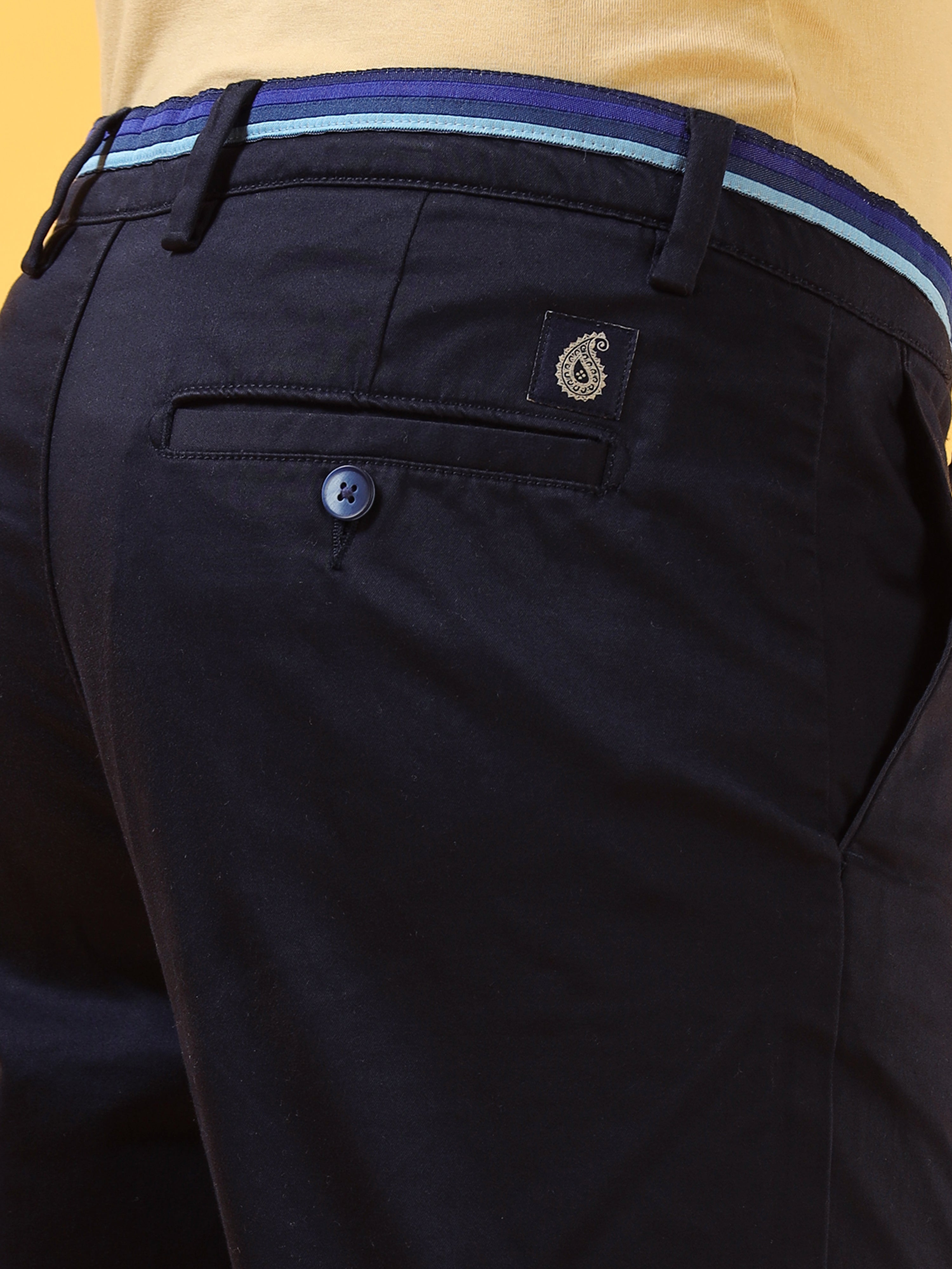 Navy Casual Comfort Trouser