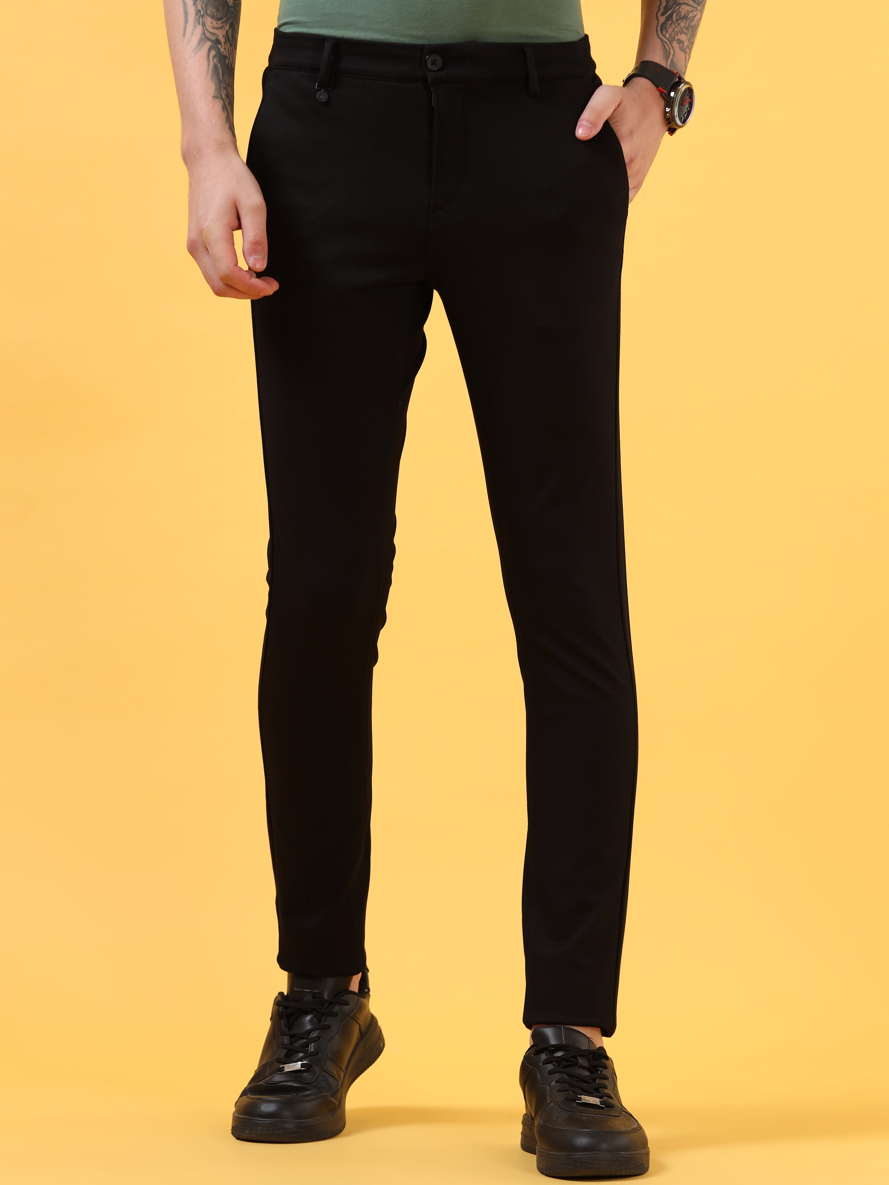 Jet Black - All Day Trousers