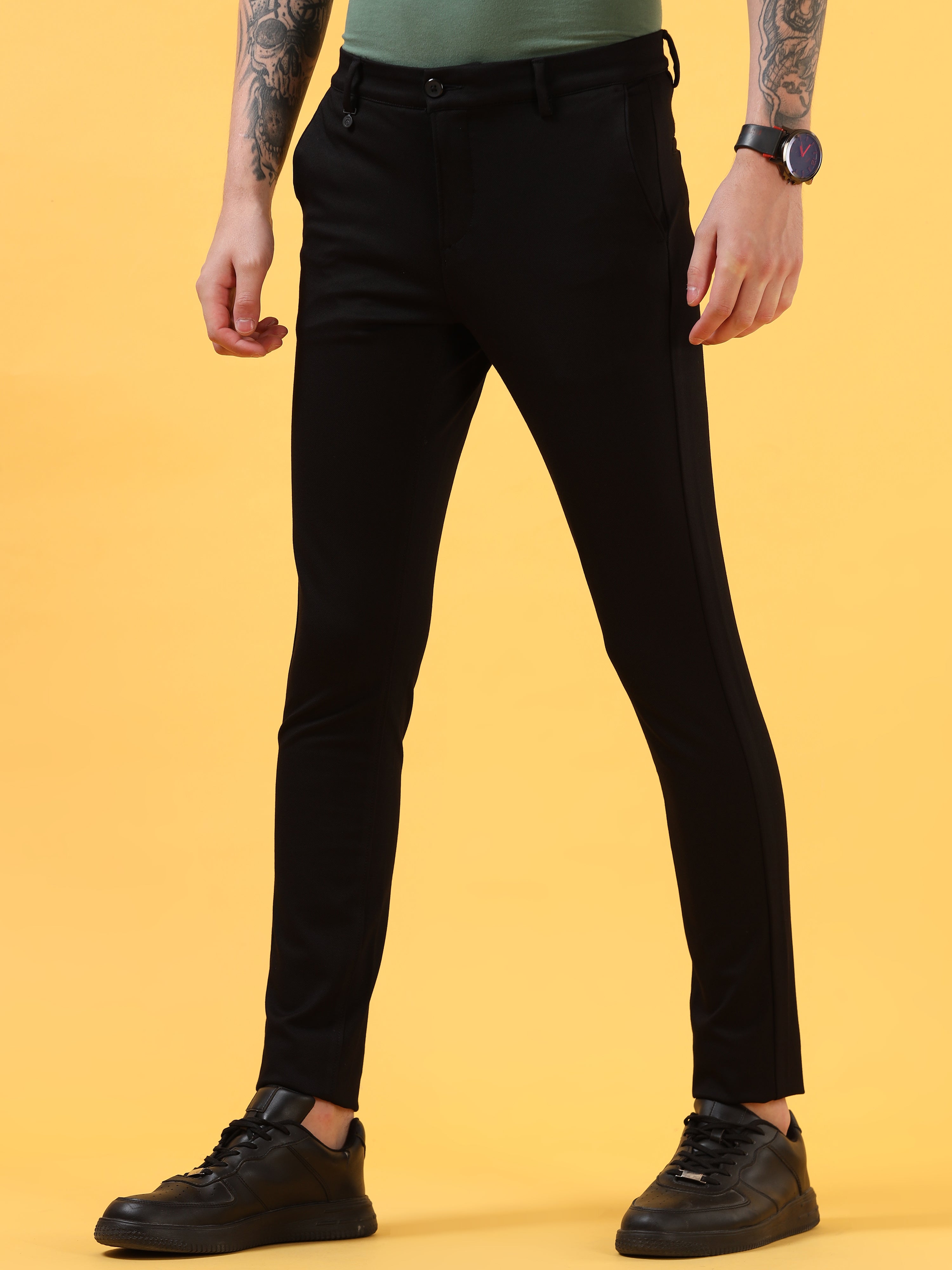 Jet Black - All Day Trousers