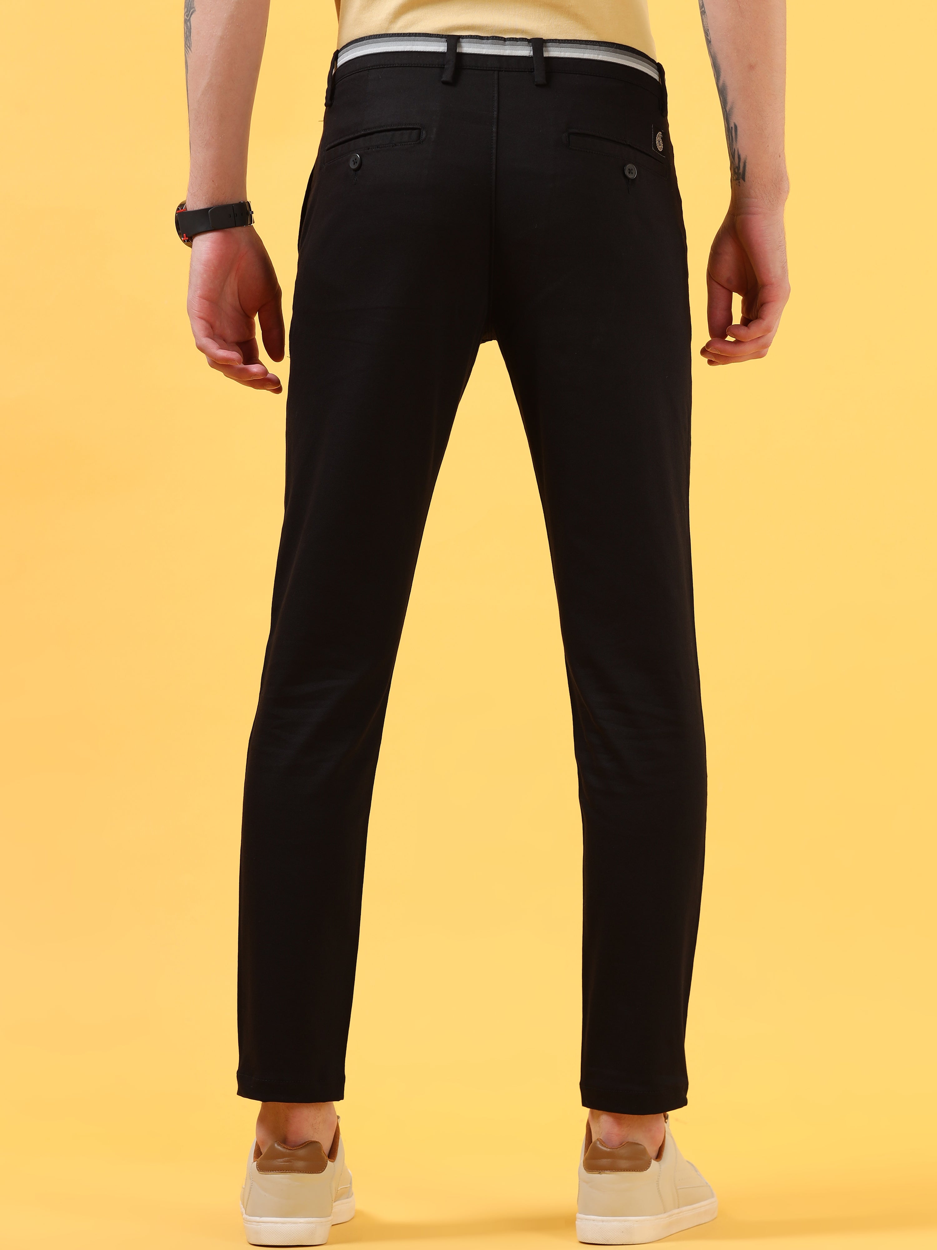 Midnight Chic: Refined Black Trousers