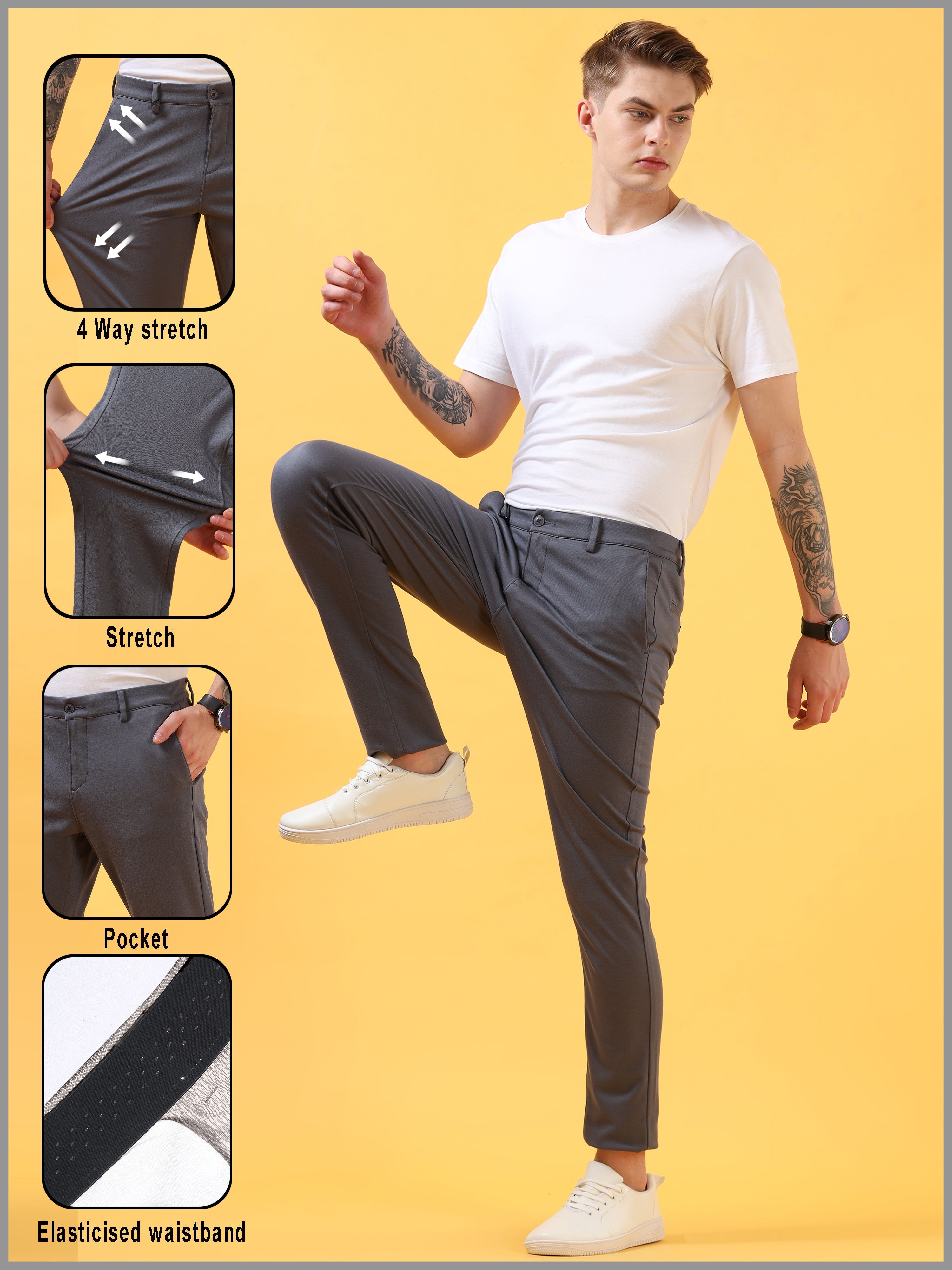 Carbon Grey - All Day Trousers