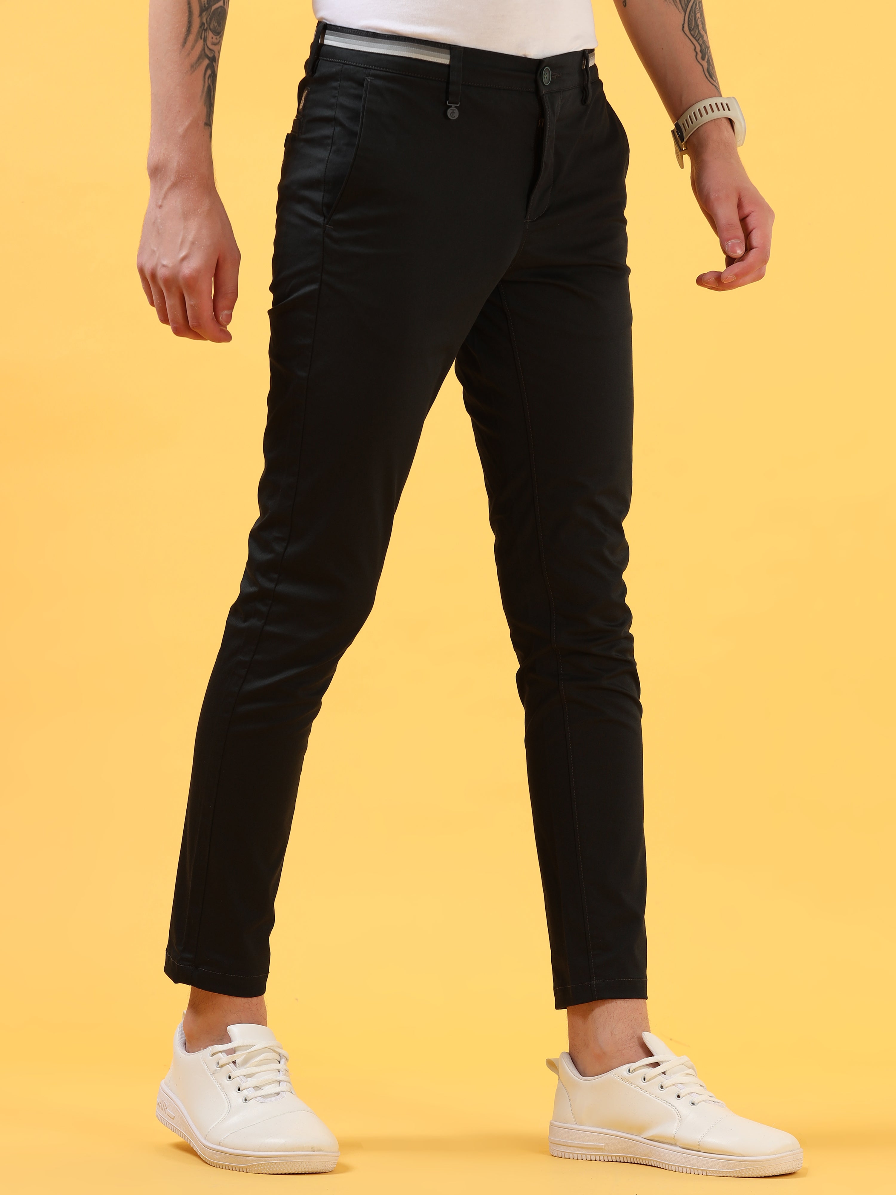 Urban Olive Casual Trousers: Effortlessly Cool