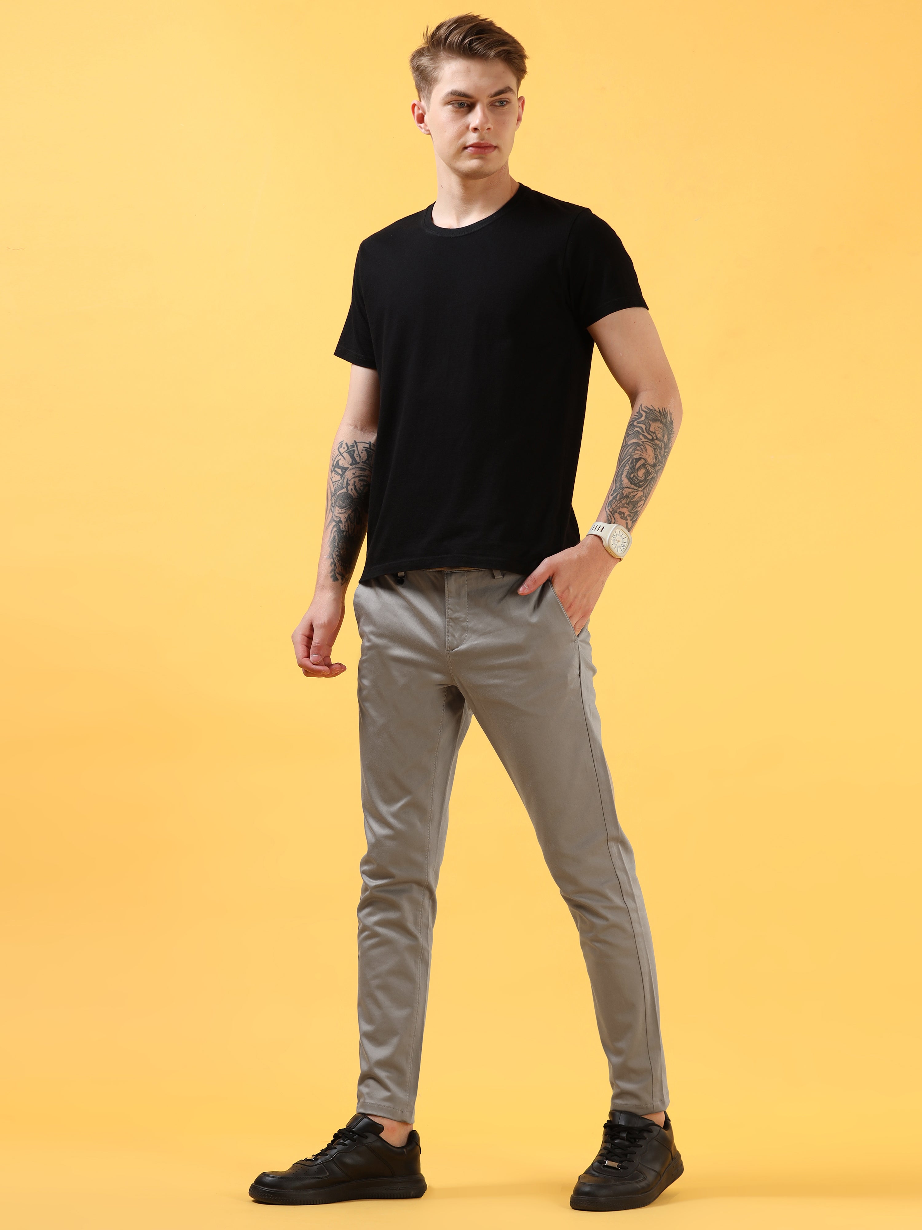 Sharp Dark Grey Professional Pants