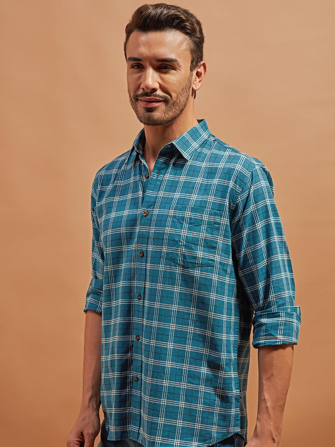 Brilliant Blue - 100% Cotton Dailywear Shirt