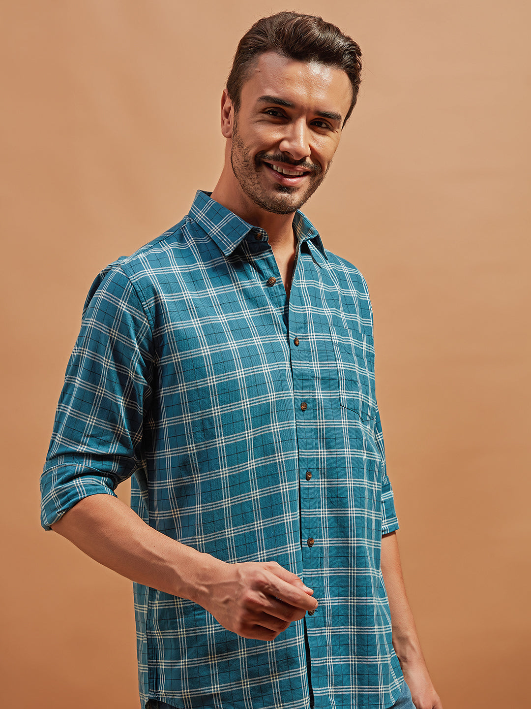 Brilliant Blue - 100% Cotton Dailywear Shirt