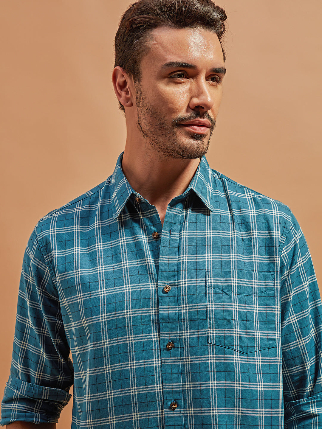 Brilliant Blue - 100% Cotton Dailywear Shirt