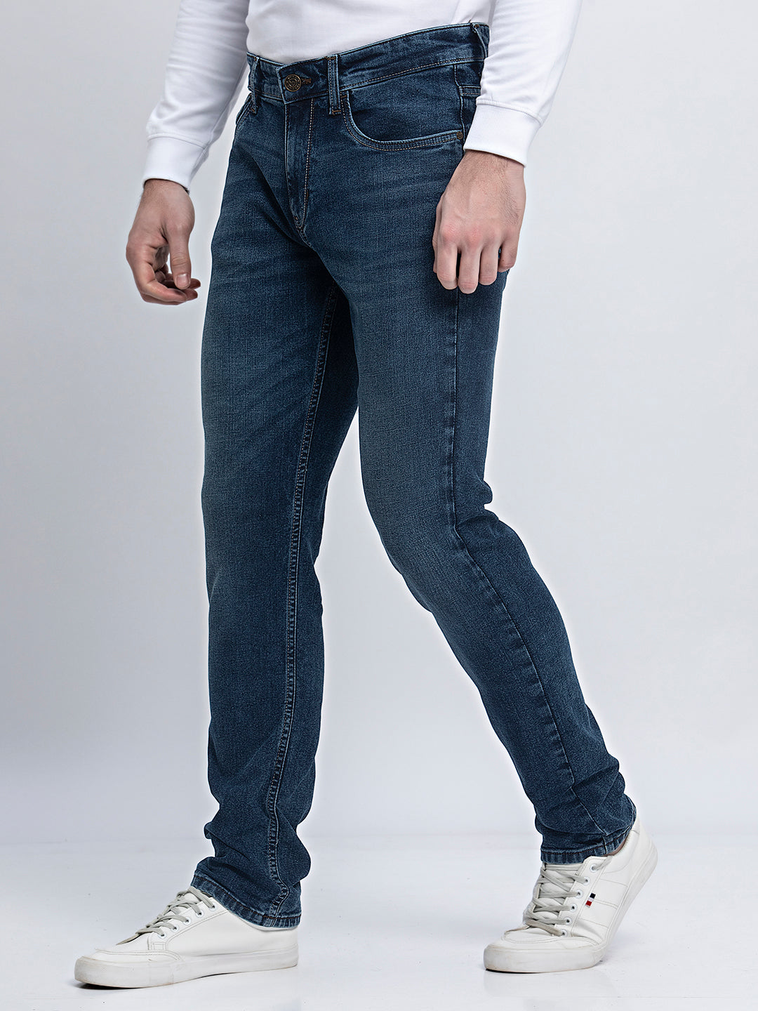 Indigo Infinity: Streamlined Slim Fit Jeans