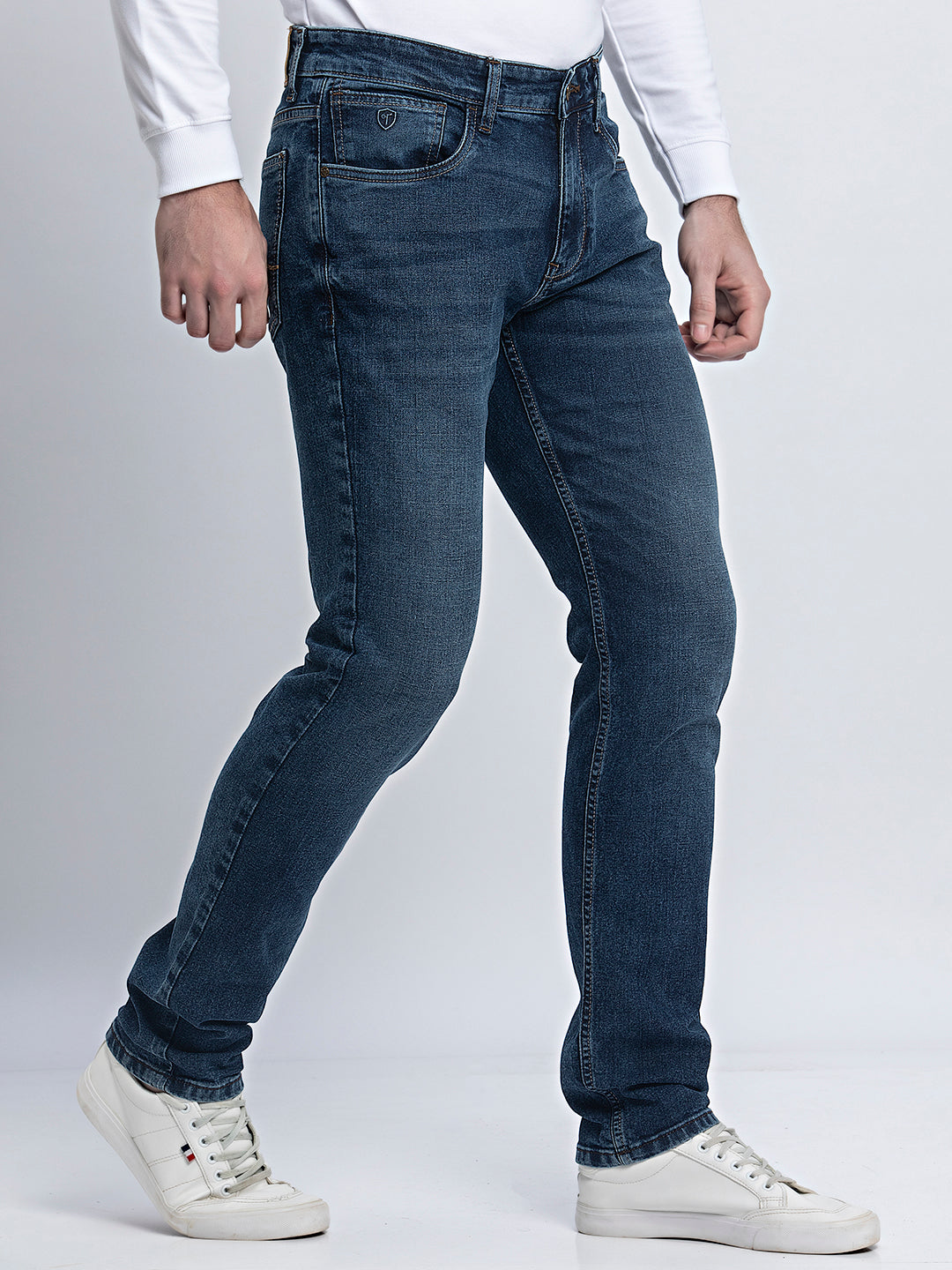 Indigo Infinity: Streamlined Slim Fit Jeans