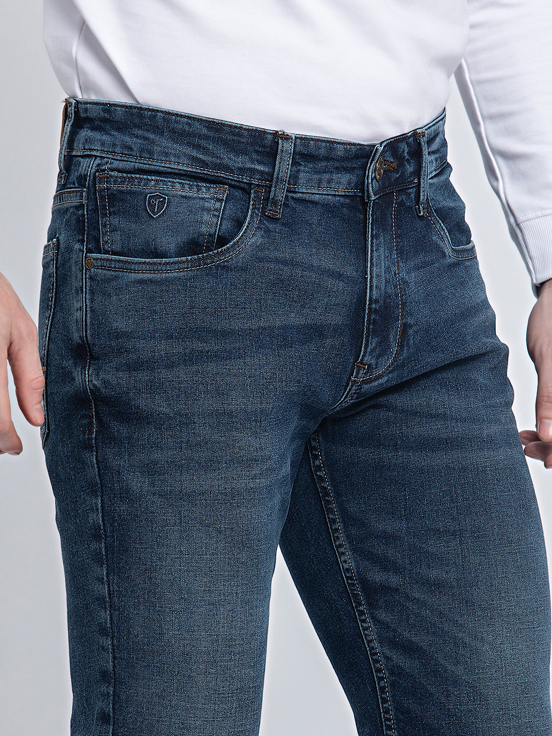 Indigo Infinity: Streamlined Slim Fit Jeans