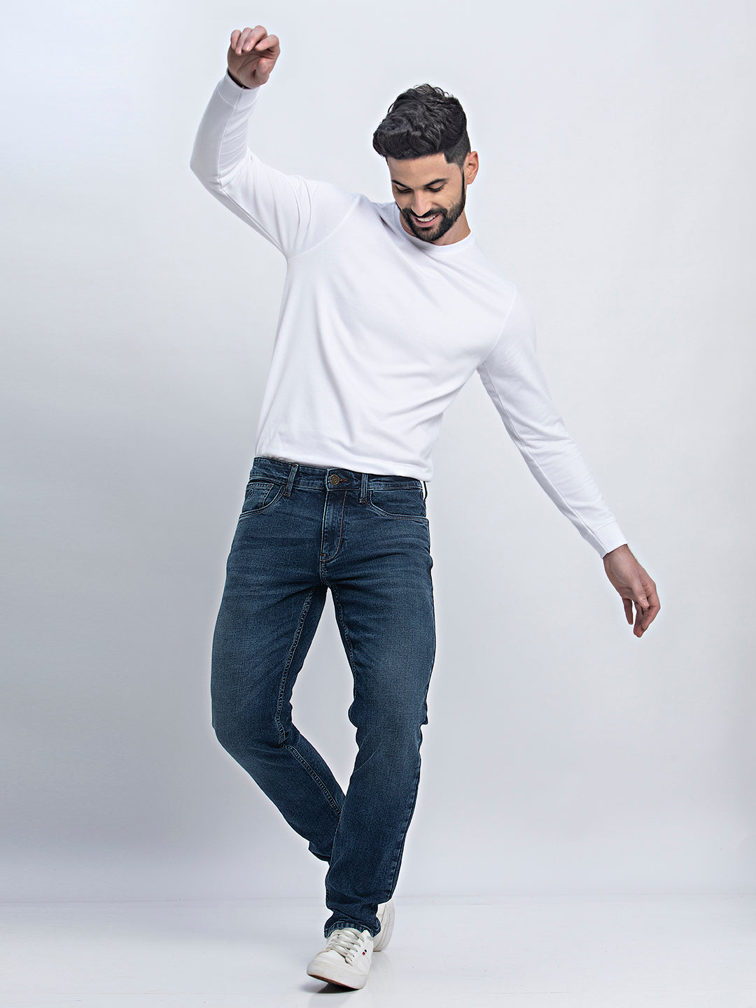 Indigo Infinity: Streamlined Slim Fit Jeans