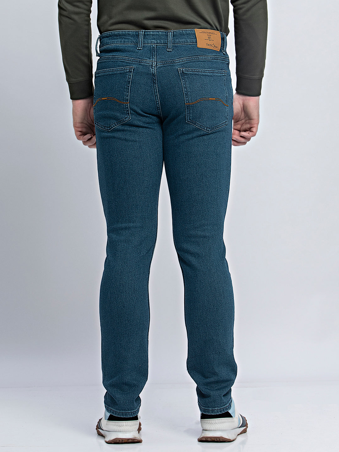 Deep Blue: Slim-Fit Jeans