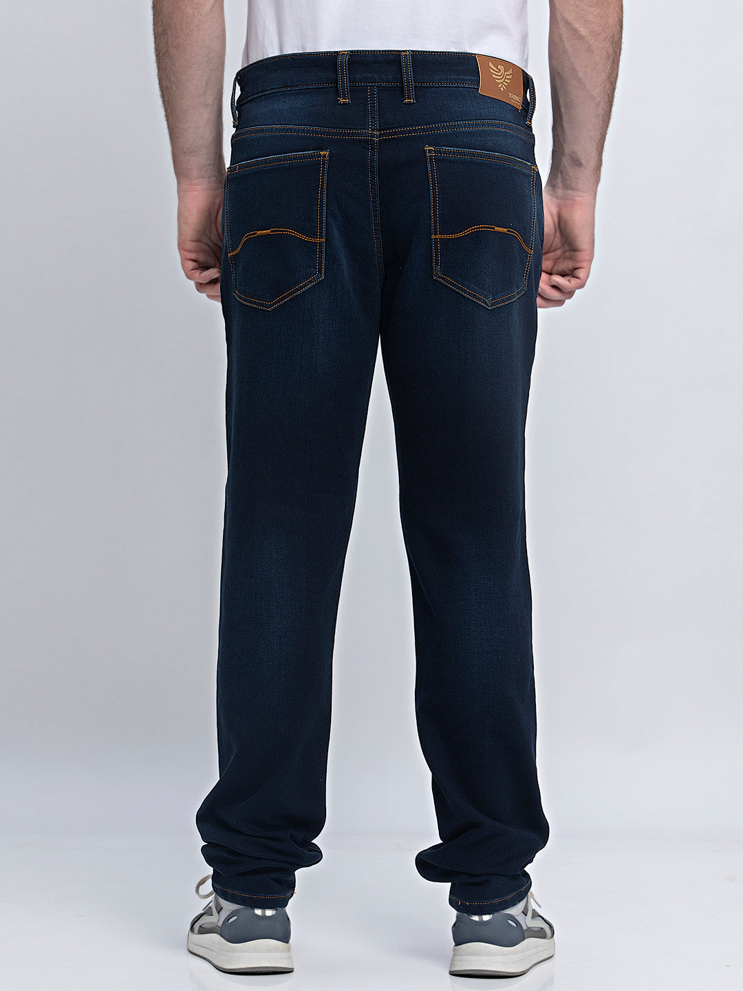 Onyx Odyssey: Blue Slim Fit Denim Jeans