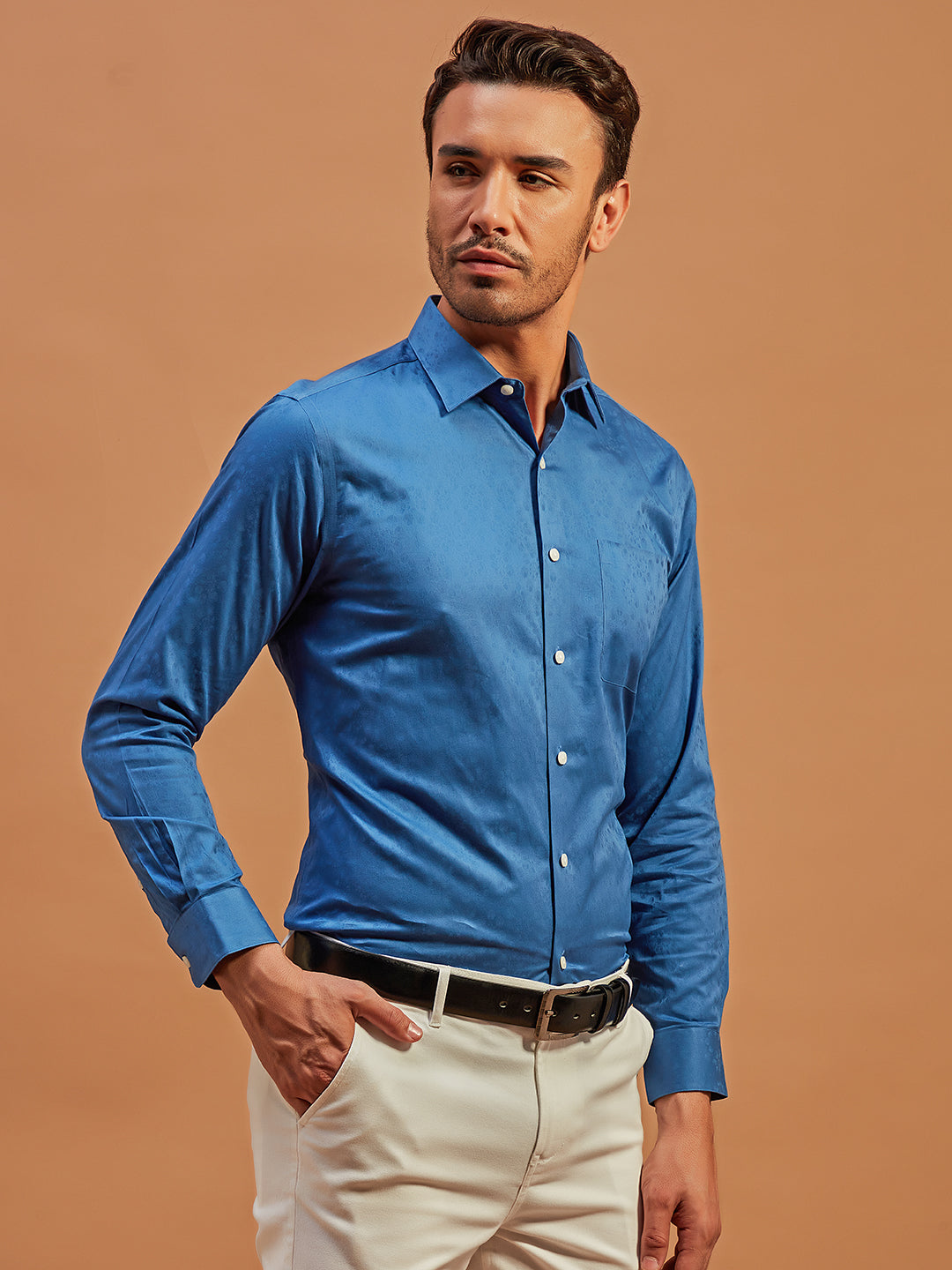 Cognisant Cerulean - 100% Cotton Officewear Shirt