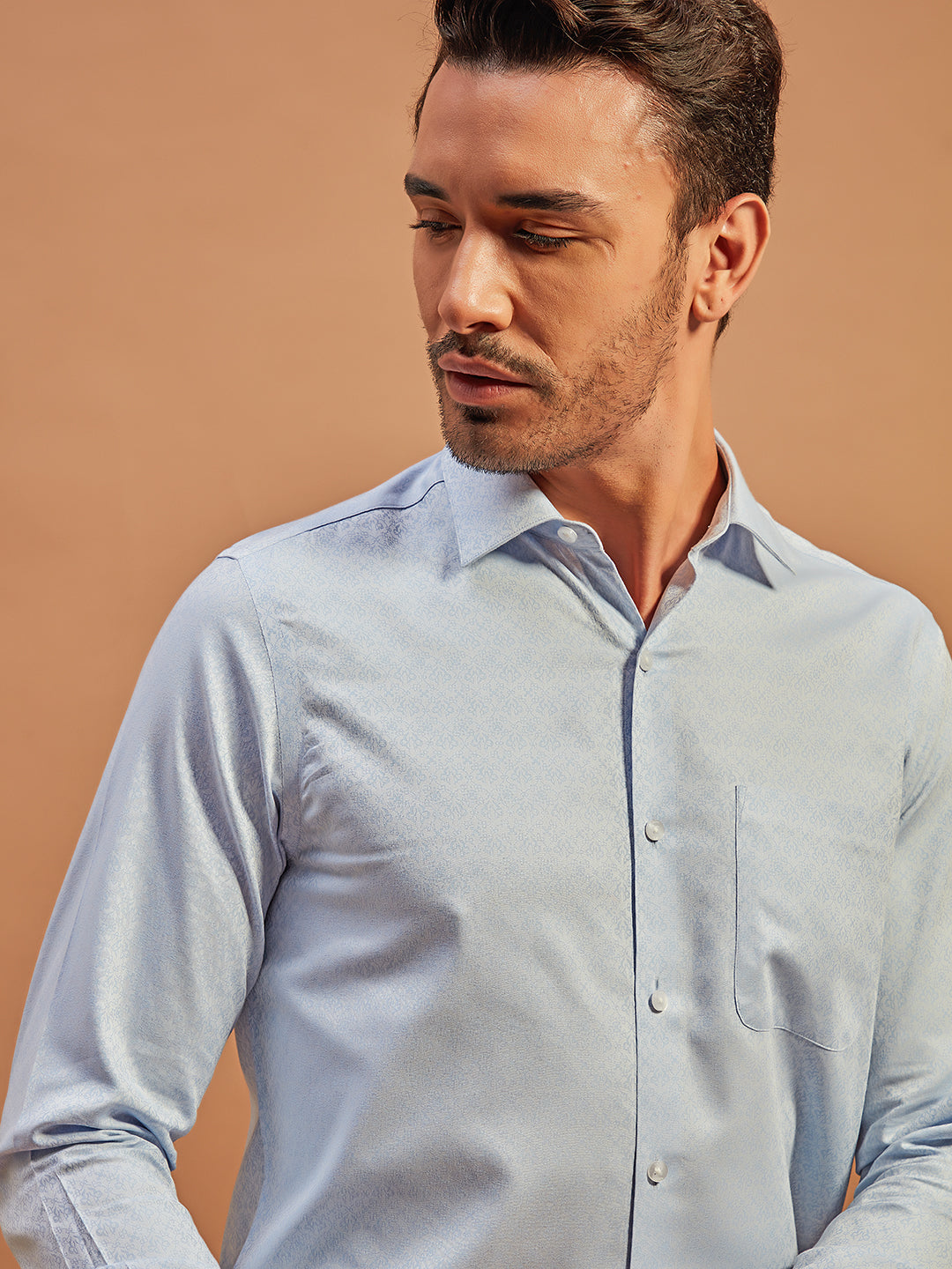 Brave Blue - 100% Cotton Officewear Shirt