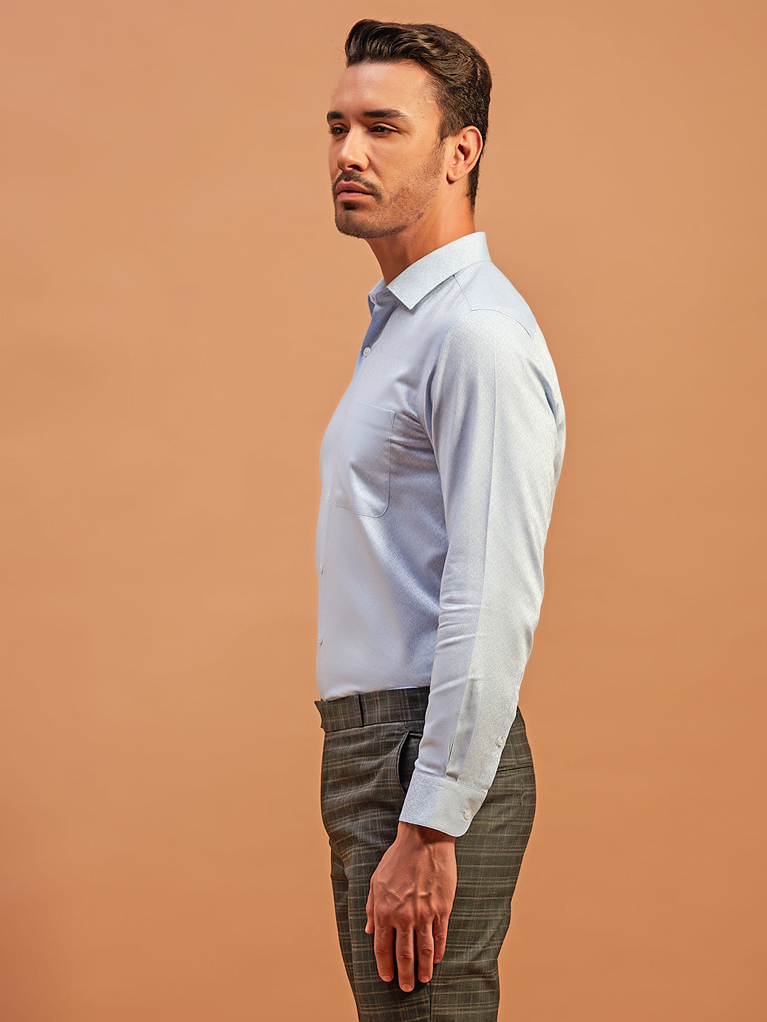 Brave Blue - 100% Cotton Officewear Shirt