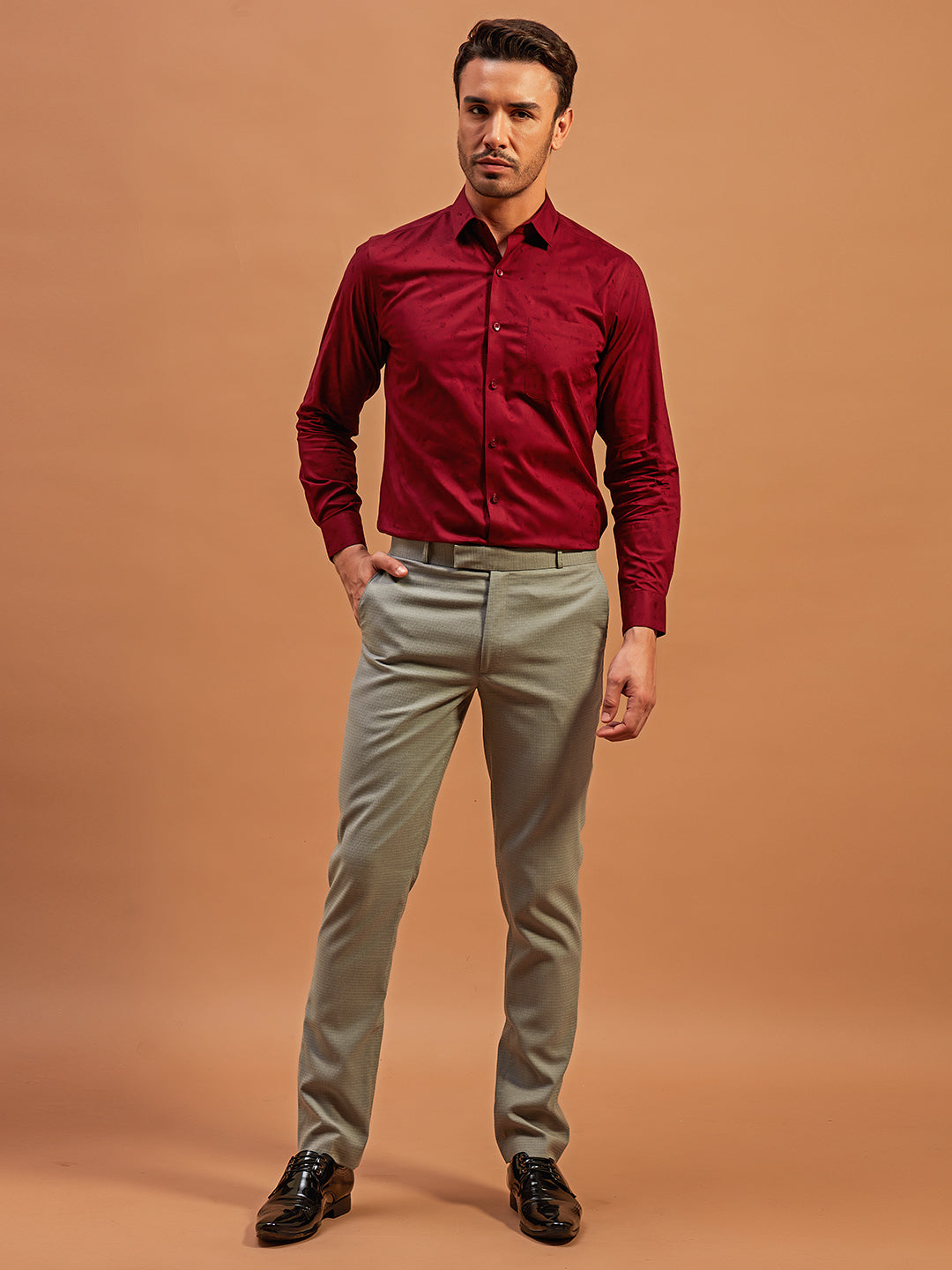 Mature Maroon - 100% Cotton Officewear