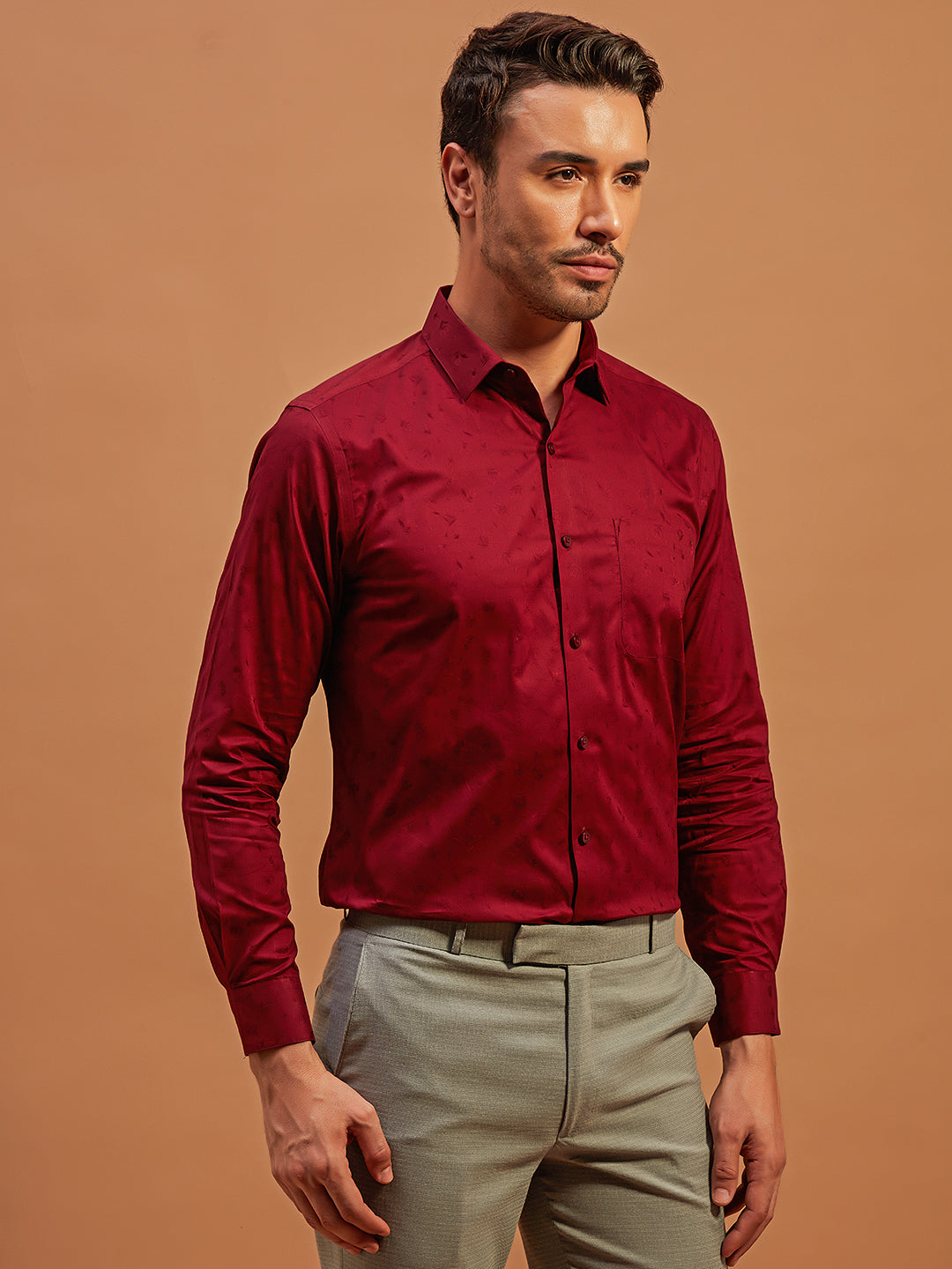 Mature Maroon - 100% Cotton Officewear