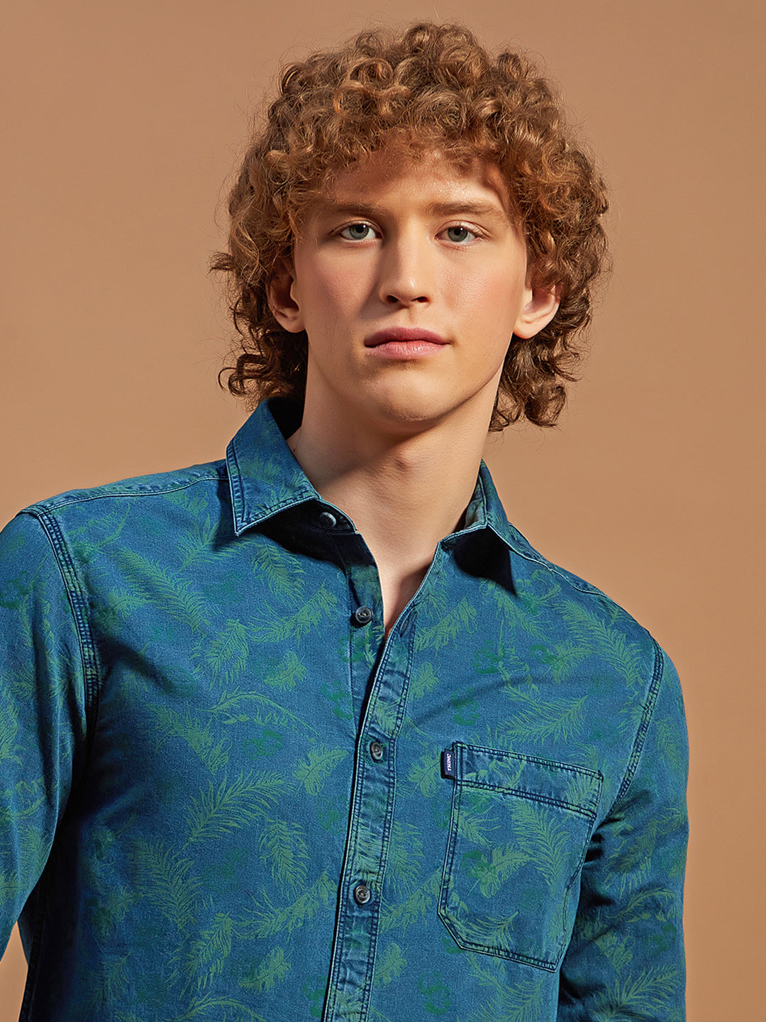 Boastful Blue - 100% Cotton Denimwear Shirt