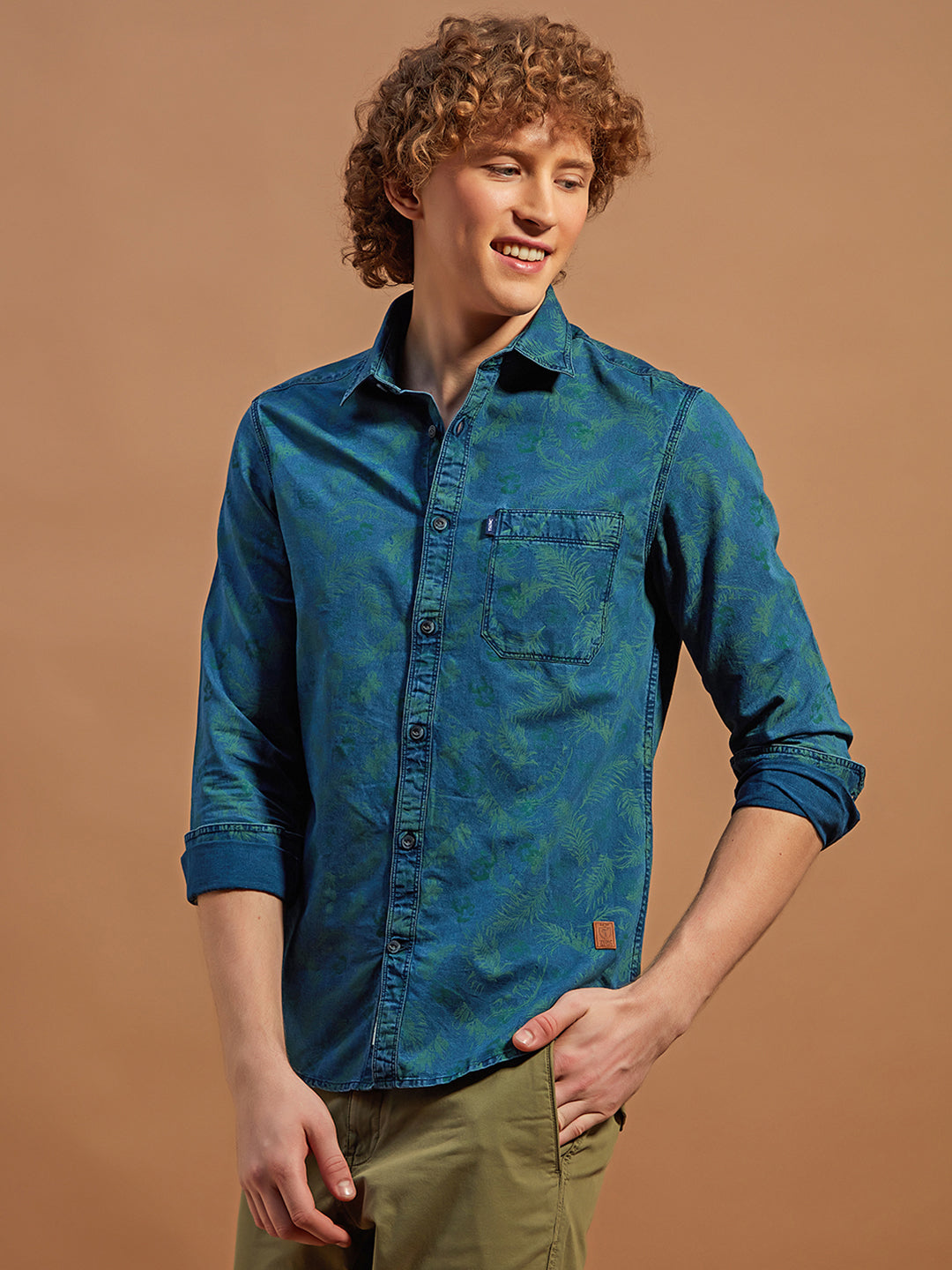 Boastful Blue - 100% Cotton Denimwear Shirt